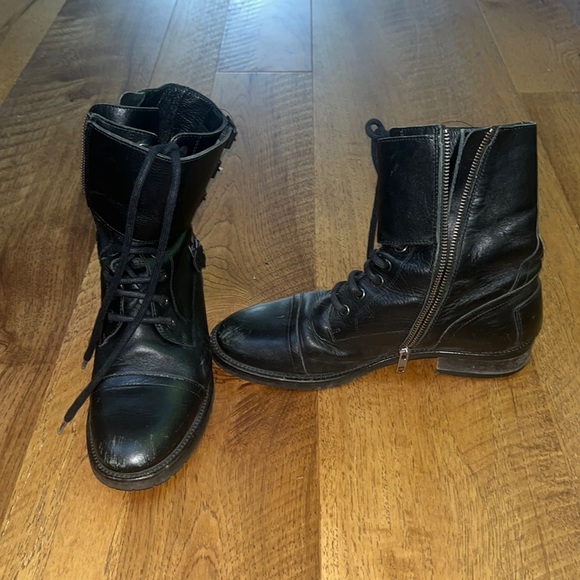 Modern Vintage Woman’s Combat Boots Size 40 - Picture 1 of 8